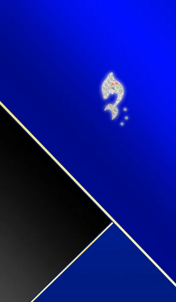 [LINE着せ替え] 大人シンプルなイルカとブルーの画像1