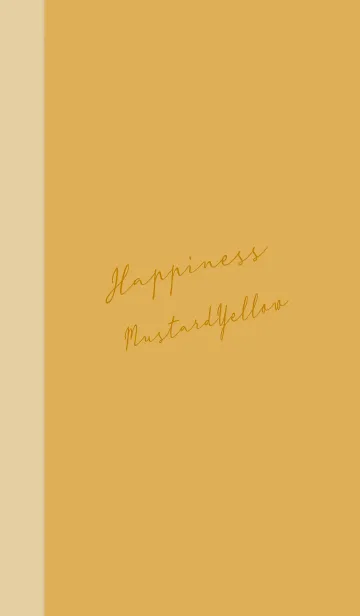 [LINE着せ替え] Happiness*Mustard-Yellowの画像1