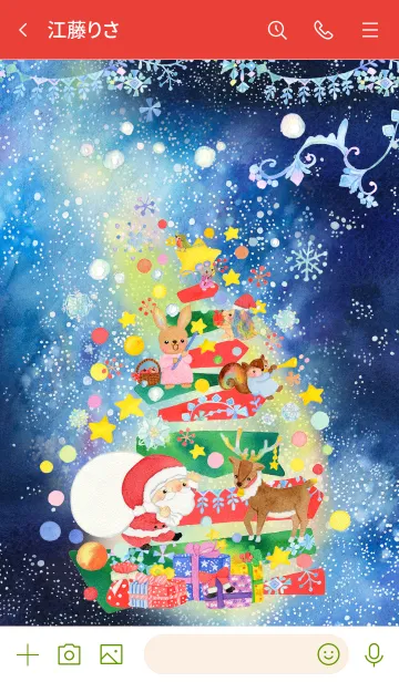 [LINE着せ替え] ハロー クリスマスの画像3
