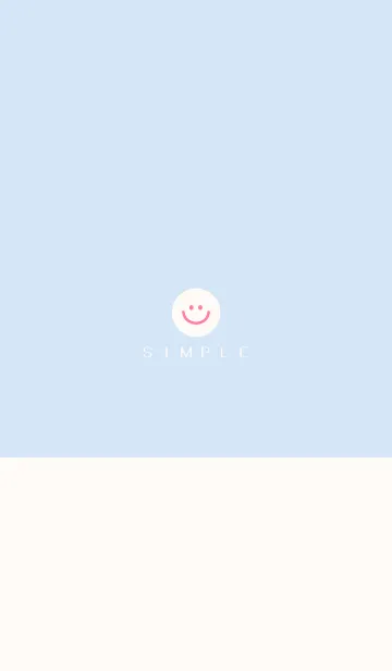 [LINE着せ替え] シンプル（beige blue)V.733の画像1