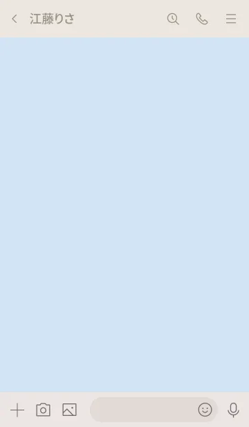 [LINE着せ替え] シンプル（beige blue)V.733の画像3