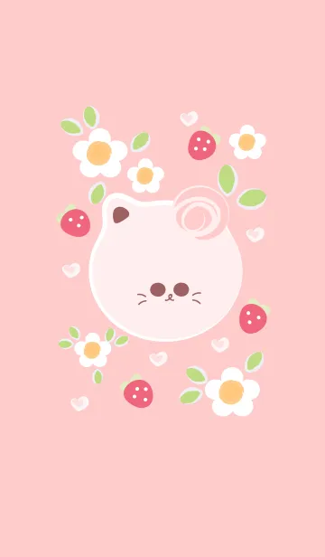 [LINE着せ替え] Cute cat theme 79 :)の画像1