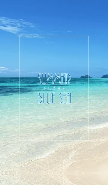 [LINE着せ替え] SUMMER BLUE SEA ALOHA 52.の画像1