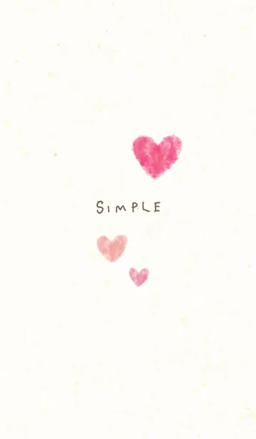 [LINE着せ替え] 水彩 ハート 和紙の画像1