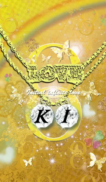 [LINE着せ替え] *K&I* イニシャル運気アップ！！無限ゴールドの画像1