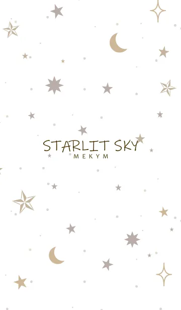SIMPLE STARLIT SKY - MEKYM - 3のLINE着せ替え