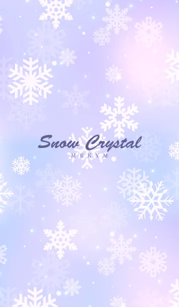 [LINE着せ替え] -Snow Crystal Purple- MEKYM 26の画像1