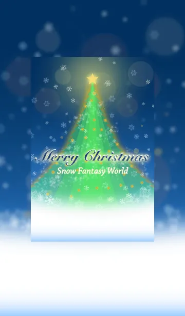 [LINE着せ替え] Merry Christmas. Snow Fantasy World BLの画像1