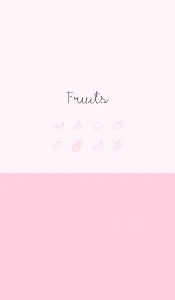 [LINE着せ替え] Fruits opera pinkの画像1