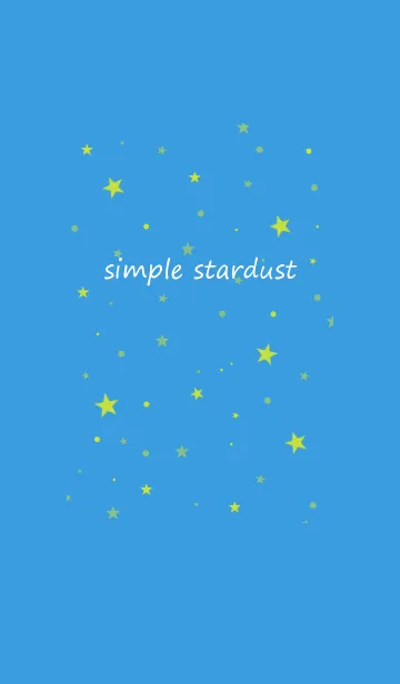 [LINE着せ替え] simple stardust**blue yellowの画像1