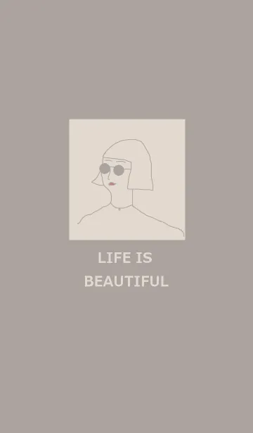 [LINE着せ替え] LIFE IS BEAUTIFUL =dusty beige=の画像1