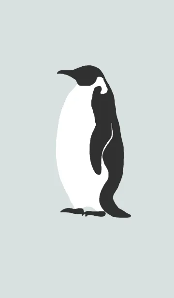 [LINE着せ替え] シンプルペンギン ブラックスキンver.の画像1