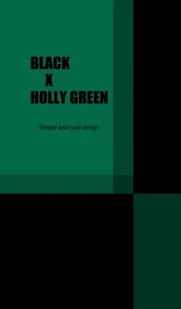 [LINE着せ替え] BLACK X HOLLY GREENの画像1