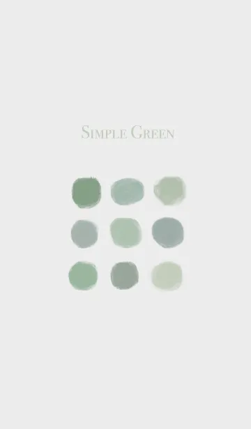 [LINE着せ替え] YUKANCO simple greenの画像1