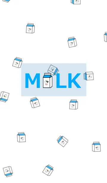 [LINE着せ替え] MILK /BLUEの画像1
