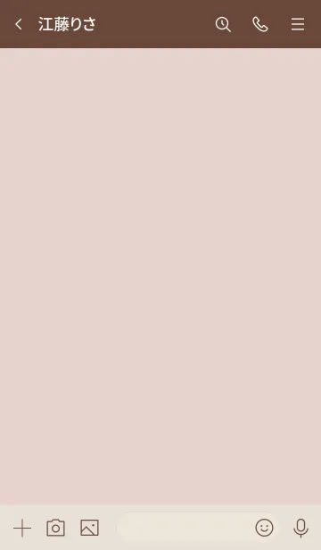 [LINE着せ替え] 大人のシンプルハート =rosepurple beige=の画像3