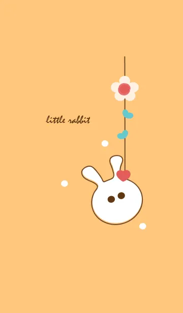 [LINE着せ替え] little rabbit with little heart 49の画像1