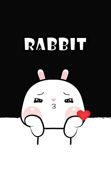 [LINE着せ替え] White Rabbit cutie Theme (JP)の画像1