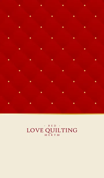 [LINE着せ替え] LOVE QUILTING -DUSKY RED- 10の画像1