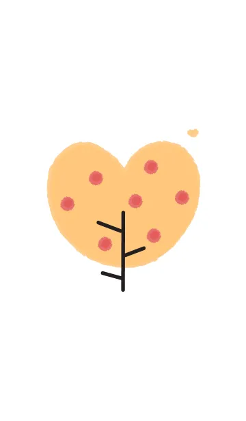 [LINE着せ替え] Lovely heart tree (Crayon version) 37の画像1