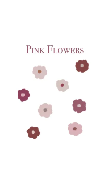 [LINE着せ替え] YUKANCO pink flowersの画像1