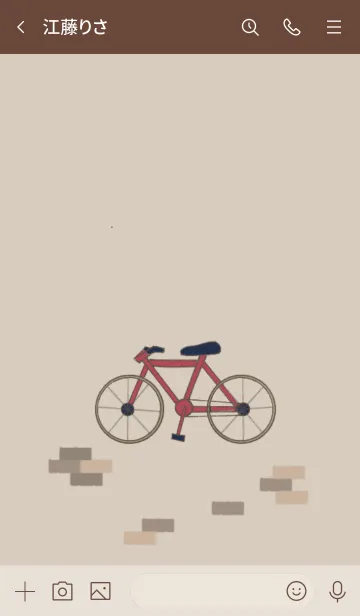 [LINE着せ替え] シンプル＆シック 自転車の画像3