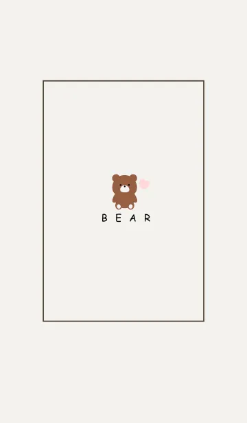 [LINE着せ替え] SIMPLE BEAR HEART..4の画像1