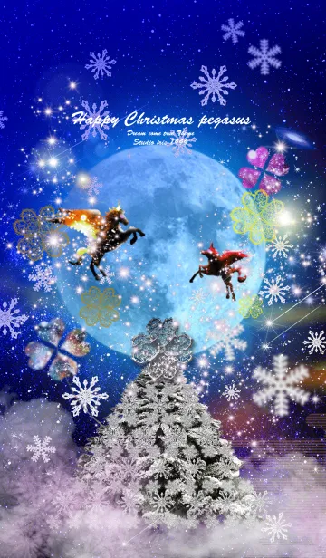 [LINE着せ替え] 恋愛運上昇 Happy Christmas Pegasusの画像1