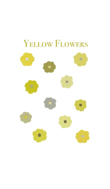 [LINE着せ替え] YUKANCO yellow flowersの画像1