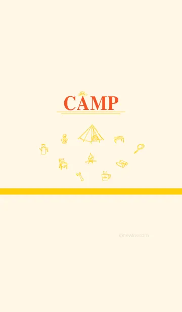 [LINE着せ替え] CAMP orange yellowの画像1