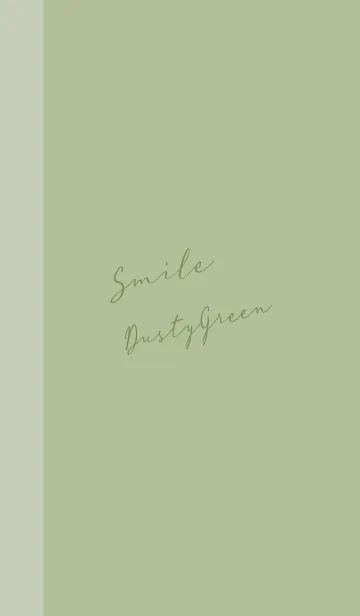 [LINE着せ替え] Smile*Dusty-Greenの画像1