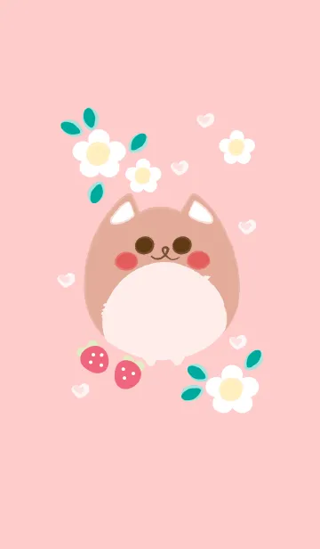 [LINE着せ替え] Cute dog 73 :)の画像1