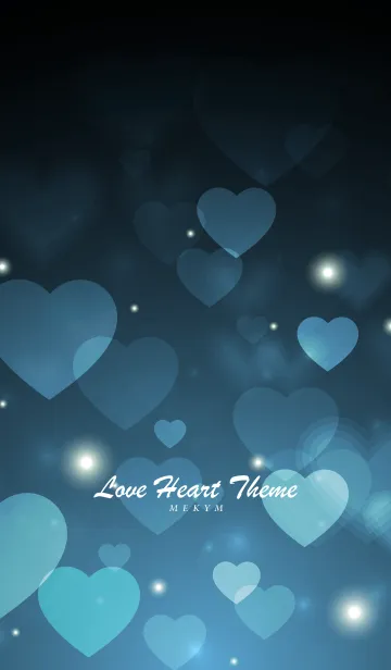 [LINE着せ替え] Love Heart Theme -AZURE BLUE-の画像1