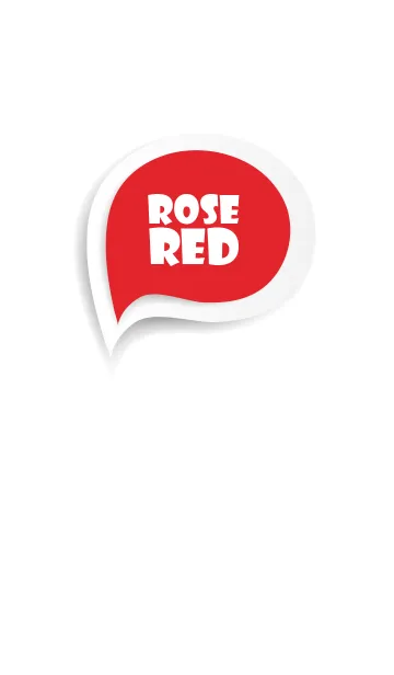 [LINE着せ替え] Rose Red Button In White V.2 (JP)の画像1