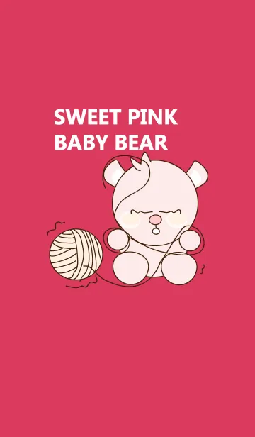 [LINE着せ替え] Sweet pink baby bear 69の画像1