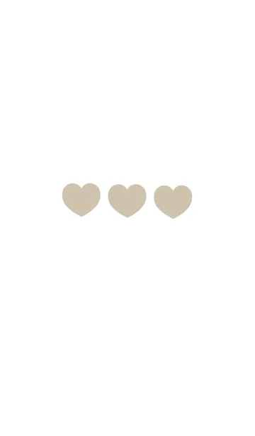 [LINE着せ替え] HEART(BEIGE)の画像1