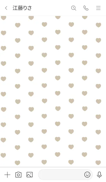 [LINE着せ替え] HEART(BEIGE)の画像3