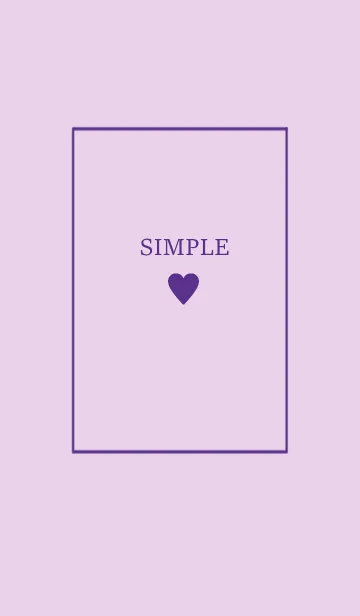 [LINE着せ替え] 大人のシンプルハート =purple=*の画像1