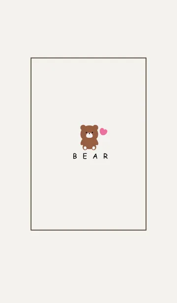 [LINE着せ替え] SIMPLE BEAR HEART..7の画像1