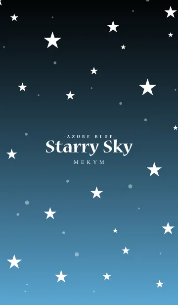 - Starry Sky Azure Blue -の着せ替えメイン画像