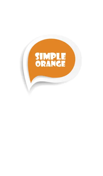 [LINE着せ替え] Orange Button In White V.2 (JP)の画像1