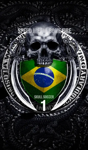 [LINE着せ替え] ドラゴンスカル サッカー 1の画像1