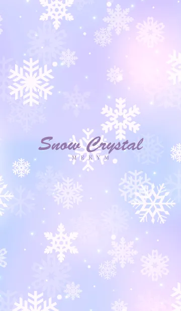 [LINE着せ替え] -Snow Crystal Purple- MEKYM 28の画像1