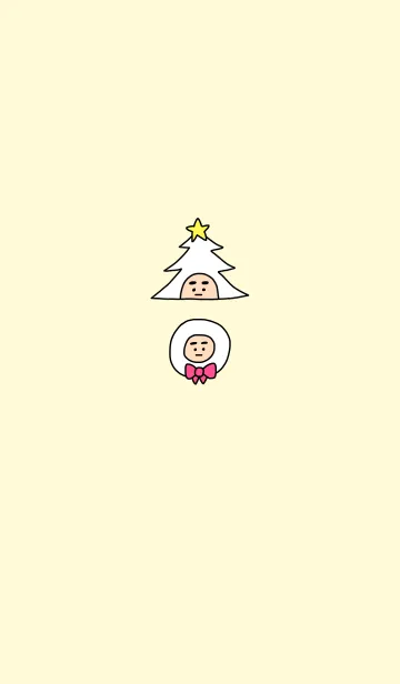 [LINE着せ替え] ぼくのふとまゆ クリスマス ((リズム 3の画像1