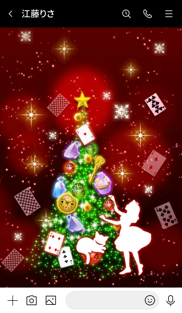 [LINE着せ替え] アリスの不思議なクリスマス★の画像3