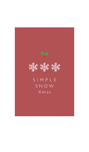 [LINE着せ替え] Simple snow Xmas 03の画像1