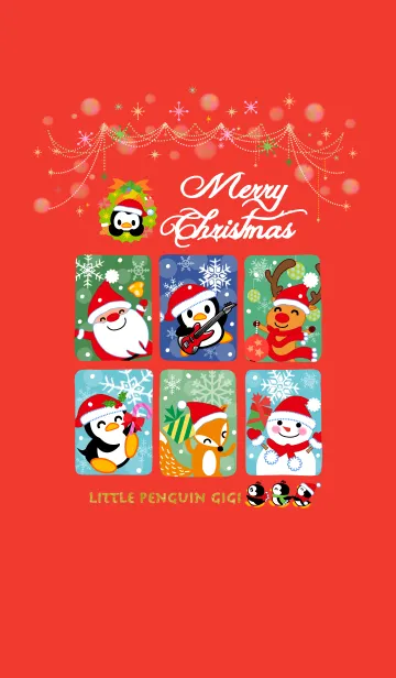 [LINE着せ替え] コガタペンギンジジメリークリスマス！の画像1