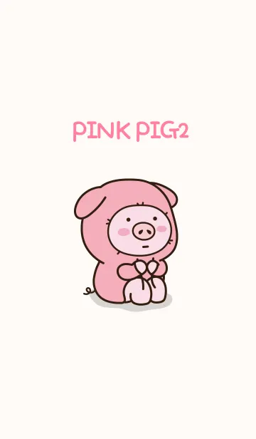 [LINE着せ替え] Pink Pig2の画像1