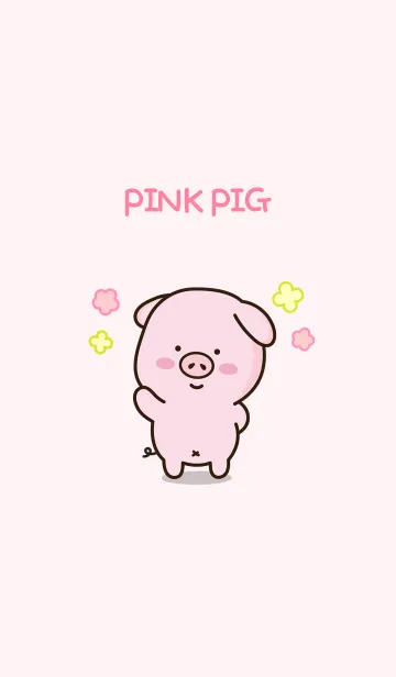 [LINE着せ替え] Pink Pig1の画像1