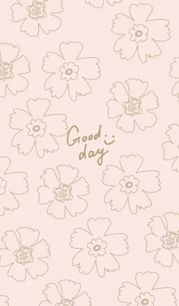 [LINE着せ替え] 線の花 ピンクの画像1